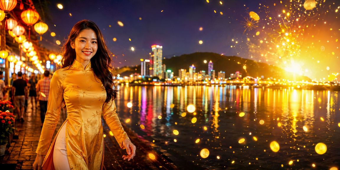 Cảnh chợ đêm Quy Nhơn náo nhiệt với người dùng truy cập trò chơi trực tuyến trên điện thoại